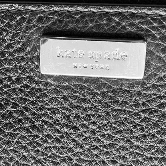 Kate Spade Studded Double Bifold Leather Black Wallet - Picture 2 of 11